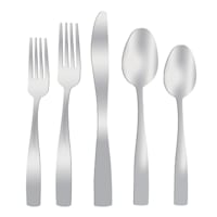 20-Piece Percy Flatware Set, Satin Silver