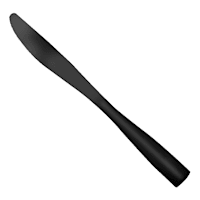 Percy Dinner Knife, Satin Black