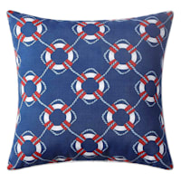 Providence Ring Buoy Square Outdoor Throw Pillow, 20"