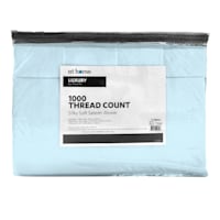 6-Piece Baby Blue 1000 Thread Count Cotton Blend Sheet Set, King