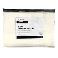 6-Piece Egret White 1000 Thread Count Cotton Blend Sheet Set, King