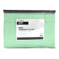 6-Piece Green 1000 Thread Count Sheet Set, Queen