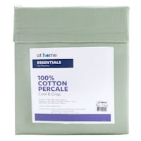 4-Piece Green 200 Thread Count Essentials Sheet Set, King