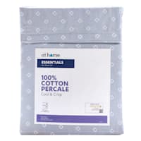 4-Piece Dobby Blue 200 Thread Count Essentials Sheet Set, King
