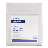 4-Piece White 200 Thread Count Cotton Essentials Sheet Set, King
