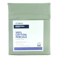 4-Piece Green 200 Thread Count Essentials Sheet Set, Queen
