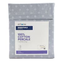 4-Piece Dobby Blue 200 Thread Count Essentials Sheet Set, Queen