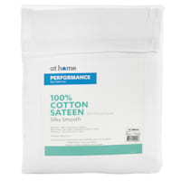 4-Piece White 400 Thread Count Cotton Performance Sheet Set, Queen