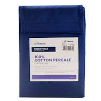 2-Piece Navy Blue 200 Thread Count Essentials Pillowcase Set, Standard