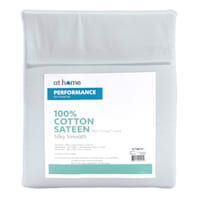 4-Piece Grey 400 Thread Count Cotton Performance Sheet Set, King