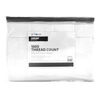 6-Piece White 1000 Thread Count Cotton Blend Sheet Set, Queen