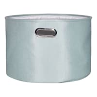 Green Round Fabric Storage Basket, Large