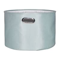 Green Round Fabric Storage Basket, Small