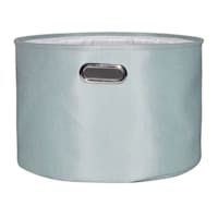 Green Round Fabric Storage Basket, Large