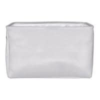 Light Grey Rectangle Fabric Storage Basket, Medium
