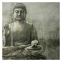 Found & Fable Buddha Canvas Wall Art, 24"