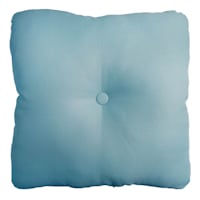Light Blue Tufted Back Cushion