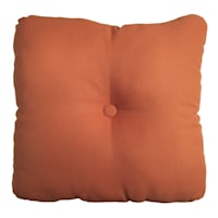 Terracotta Tufted Back Cushion