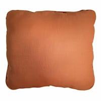 Terracotta Corded Back Cushion