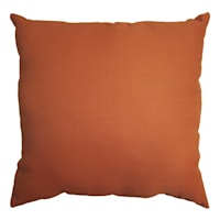 Terracotta Square Oversized Outdoor Throw Pillow, 20"