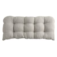 Fiddlestix Linen Premium Outdoor Wicker Settee Cushion