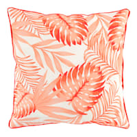 Floral Tropical Pink Outdoor Throw Pillow, 18"