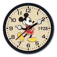 Mickey Mouse Round Wall Clock, 10"