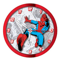 Spiderman Red Round Wall Clock, 10"