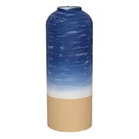 Ty Pennington Blue Metal Ombre Vase, 13"