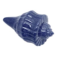 Ty Pennington Blue Ceramic Conch Figurine, 6"