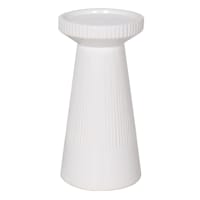 Ty Pennington White Ceramic Candle Holder, 8"