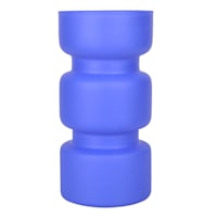 Tracey Boyd Blue Matte Glass Vase, 5"