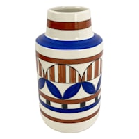 Tracey Boyd Multicolor Printed Ceramic Vase, 10"