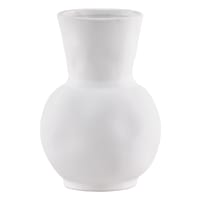 Tracey Boyd White Ceramic Vase, 6"