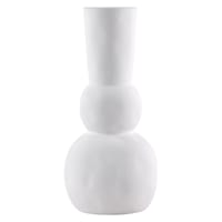 Tracey Boyd White Ceramic Vase, 12.5"
