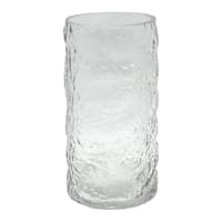 Ty Pennington Clear Bubble Glass Cylinder Vase, 8"