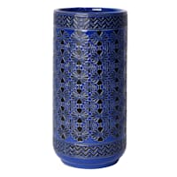Tracey Boyd Blue Ceramic Vase, 12"