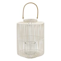 Found & Fable Ivory Lantern, 14"