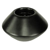 Found & Fable Black Ceramic Votive Candle Holder, 4"