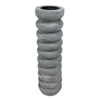 Found & Fable Grey Polystone Tealight Candle Holder, 9"
