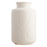 Found & Fable White Ceramic Vase, 9"