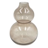 Found & Fable Brown Glass Vase, 9"