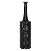 Found & Fable Black Metal Vase, 24"