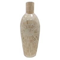 Ty Pennington Tan Bamboo Mosaic Vase, 24"