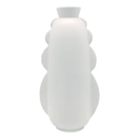 Found & Fable White Ceramic Vase, 10"