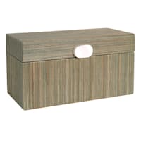 Found & Fable Blue Seagrass Woven Box, 13x6