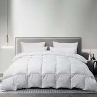 Serta White Microfiber Down Comforter, Queen
