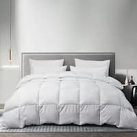Serta White Microfiber Down Comforter, King