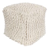 Natural Outdoor & Indoor Pouf, 17"