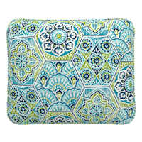 Calista Teal Outdoor Corded Back Cushion